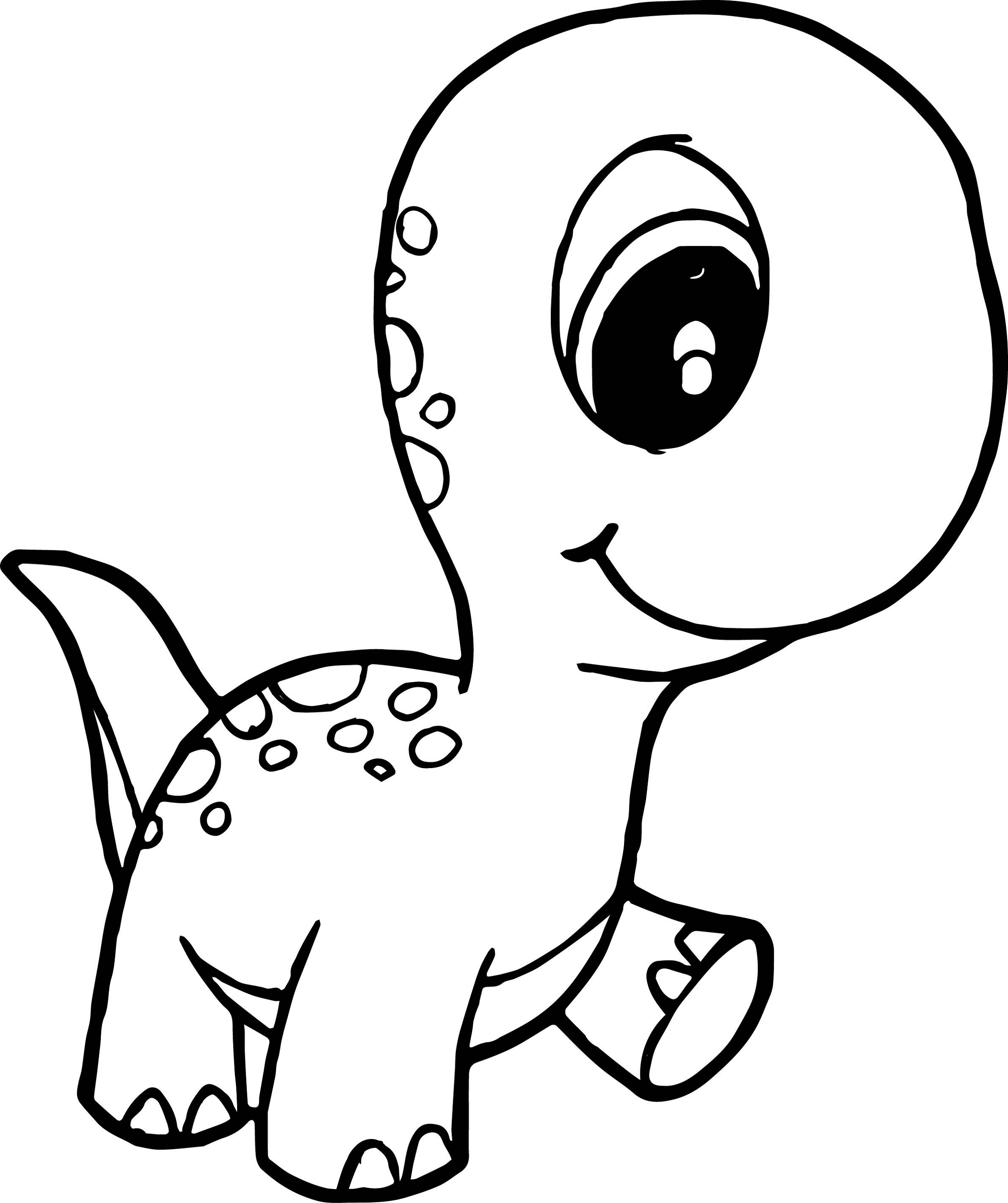 Dinosaur Coloring Page for Kids 7