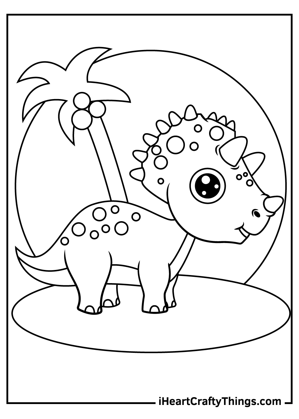 Dinosaur Coloring Page for Kids 75