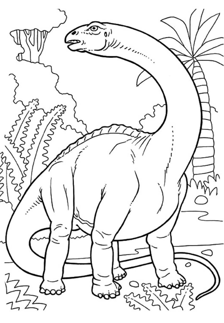 Dinosaur Coloring Page for Kids 76