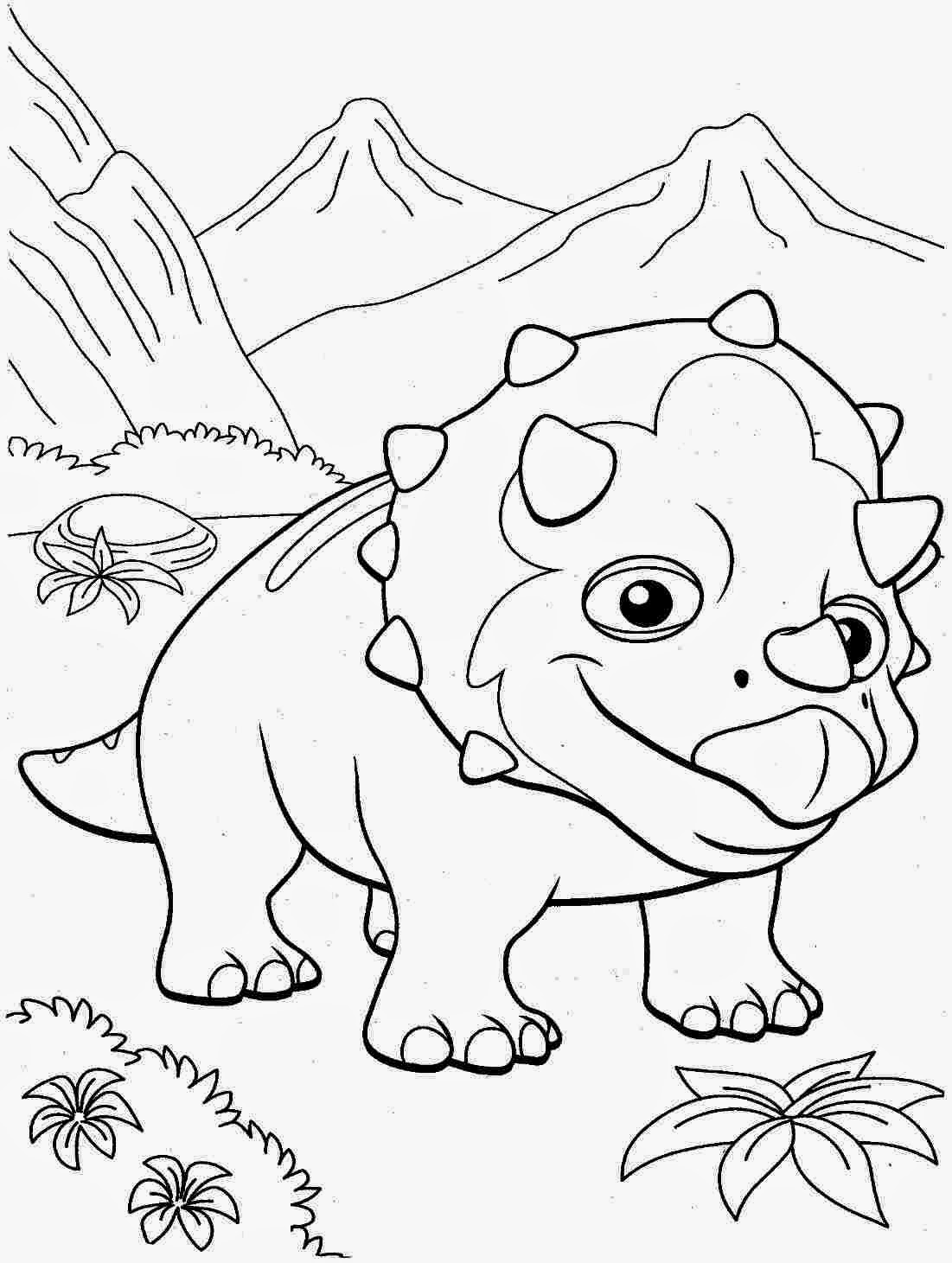 Dinosaur Coloring Page for Kids 8