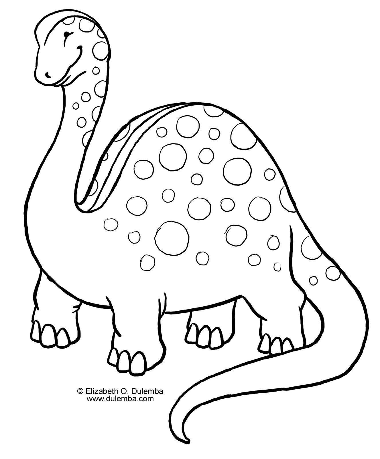 Dinosaur Coloring Page for Kids 80