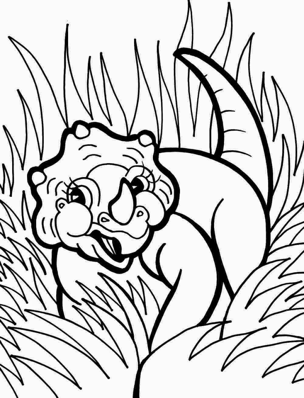 Dinosaur Coloring Page for Kids 9