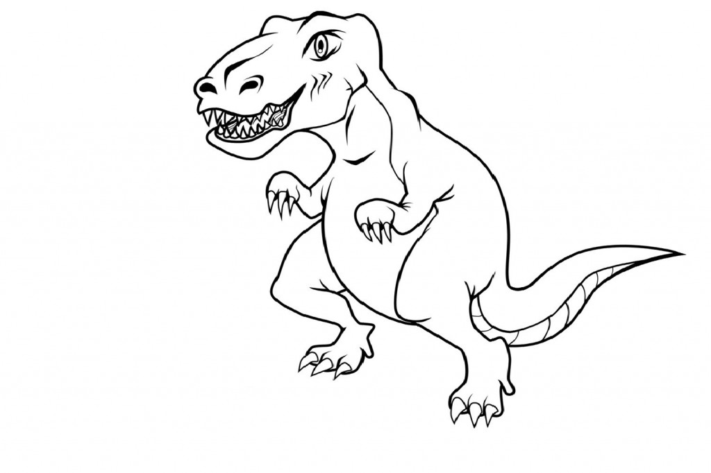 Dinosaur Coloring Page for Kids 91