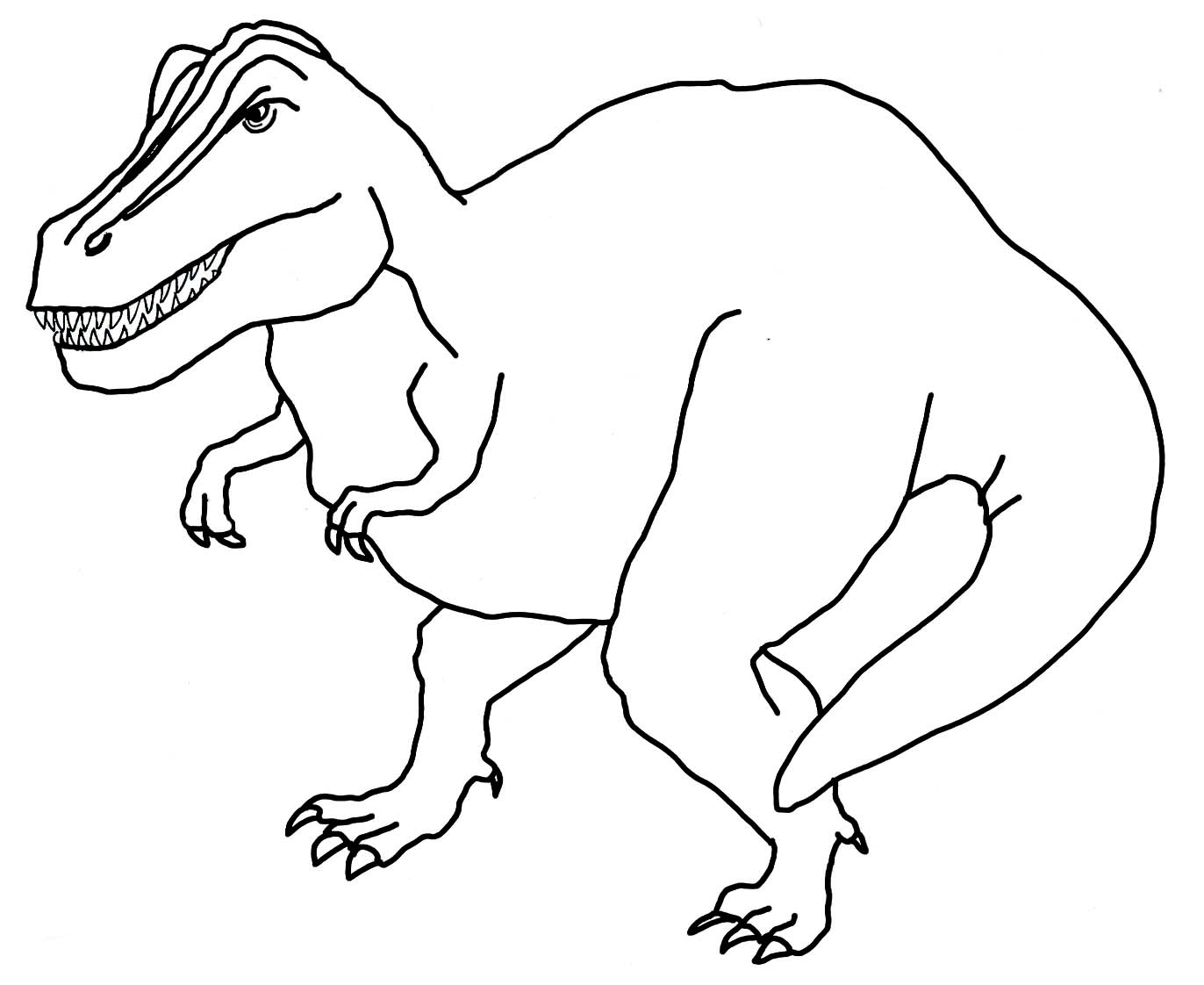 Dinosaur Coloring Page for Kids 93