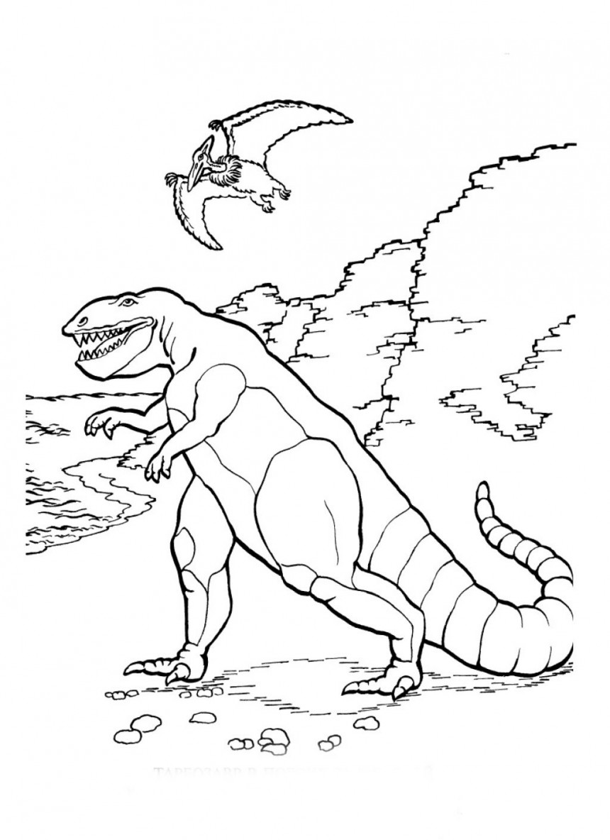 Dinosaur Coloring Page for Kids 97