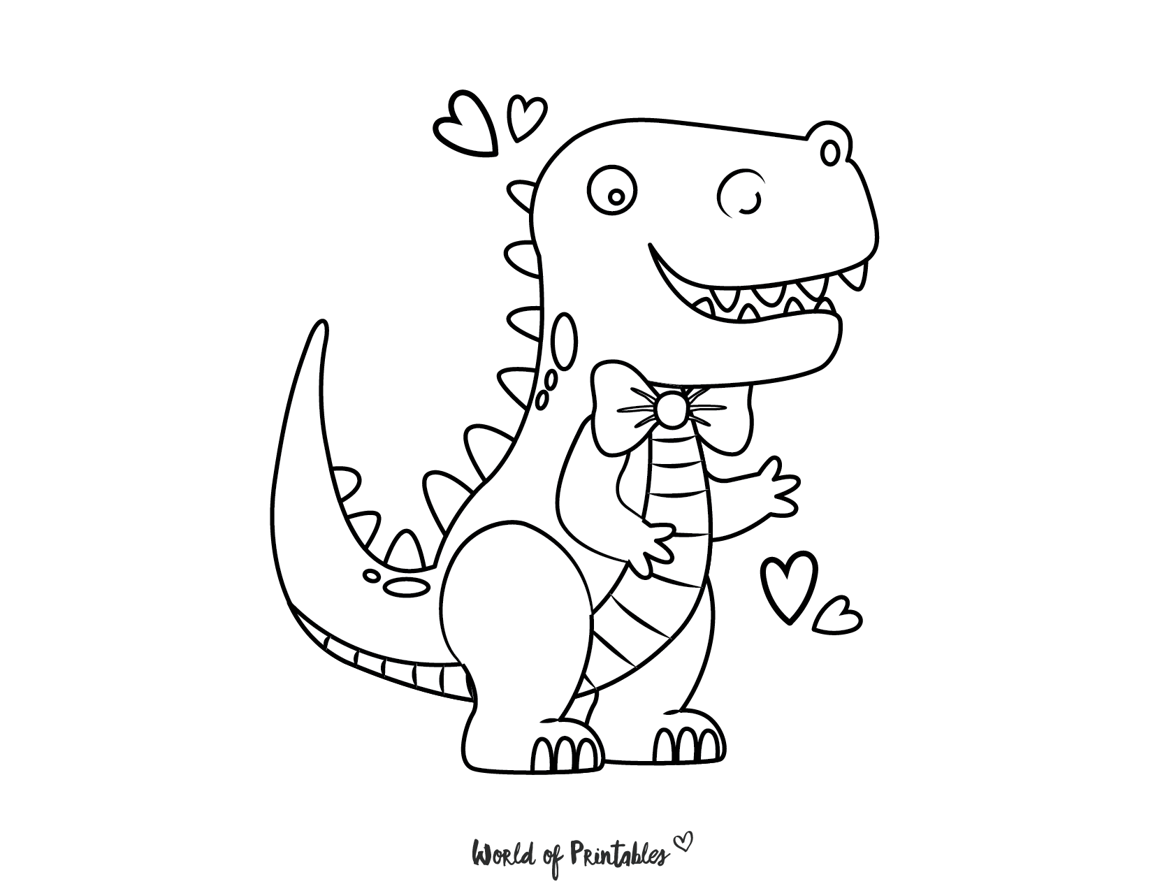 Dinosaur Coloring Page for Kids 99