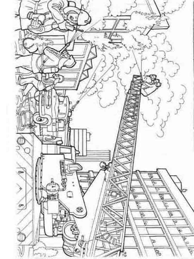 Fire Truck Coloring Page FREE Printable 126