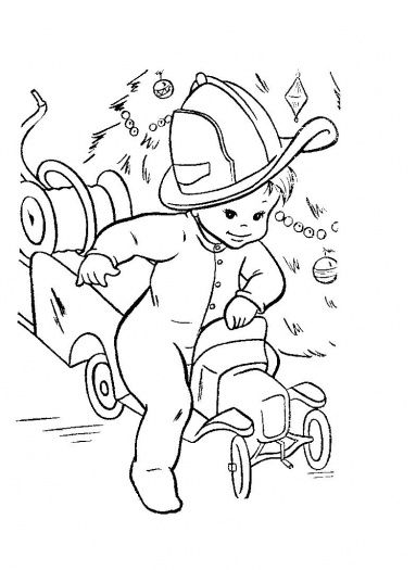 Fire Truck Coloring Page FREE Printable 130