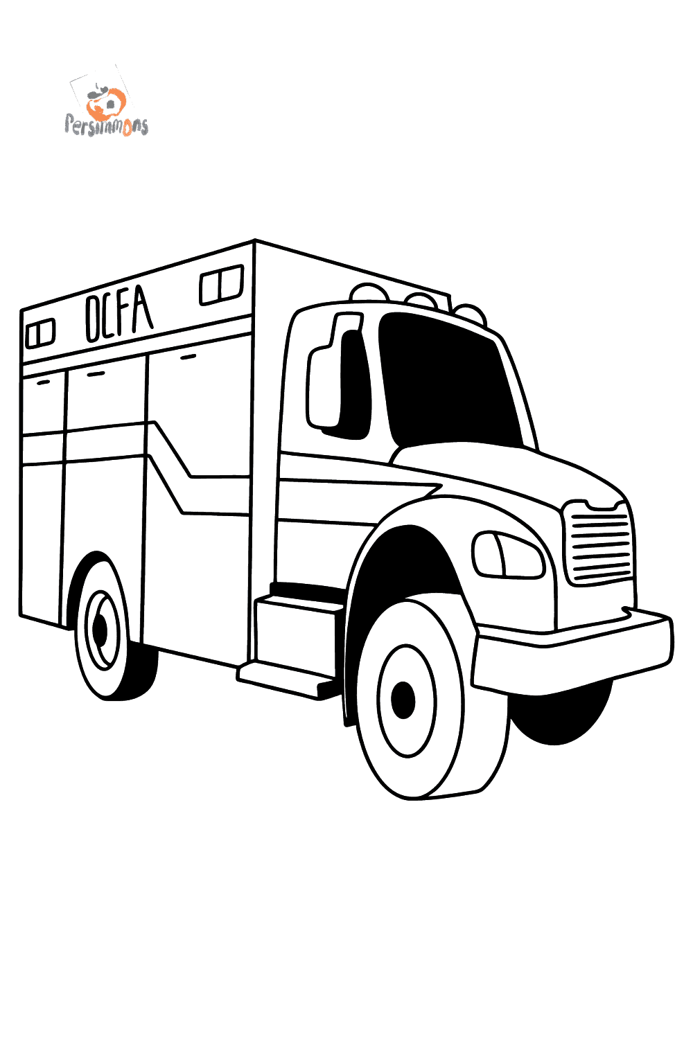 Fire Truck Coloring Page FREE Printable 137