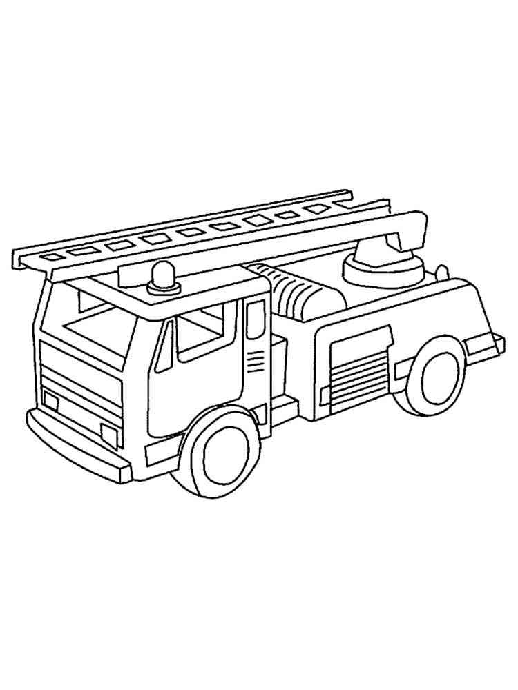 Fire Truck Coloring Page FREE Printable 141