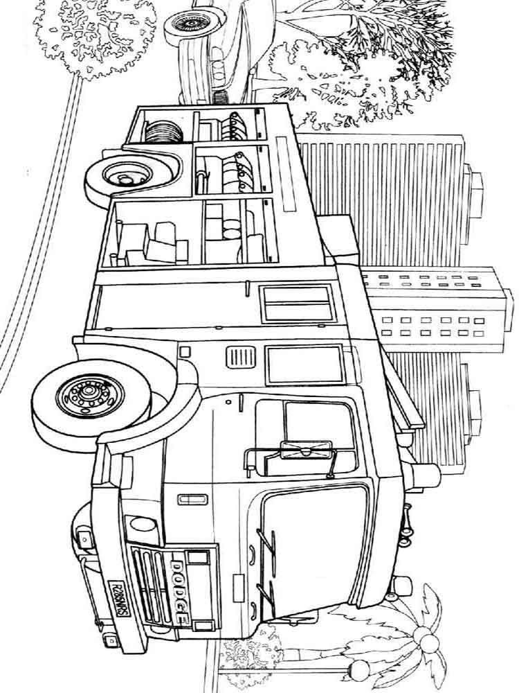 Fire Truck Coloring Page FREE Printable 143