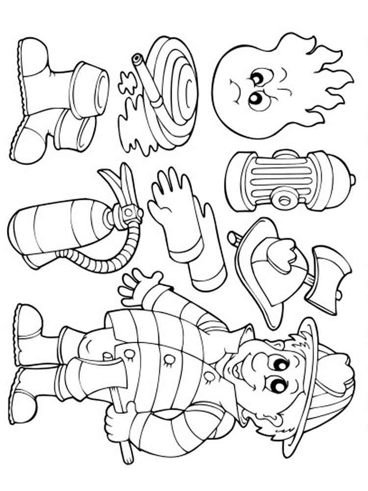 Fire Truck Coloring Page FREE Printable 150