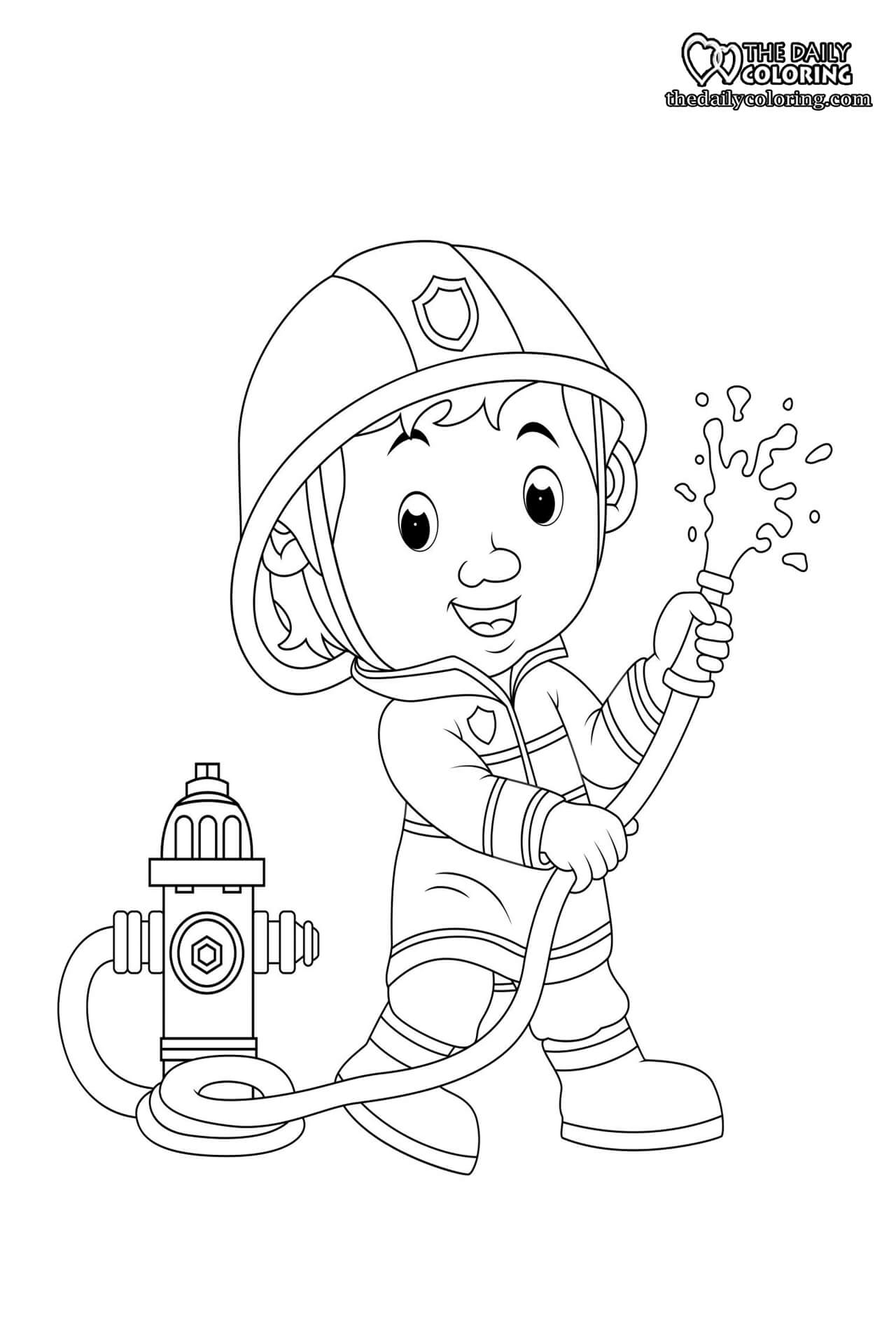 Fire Truck Coloring Page FREE Printable 16