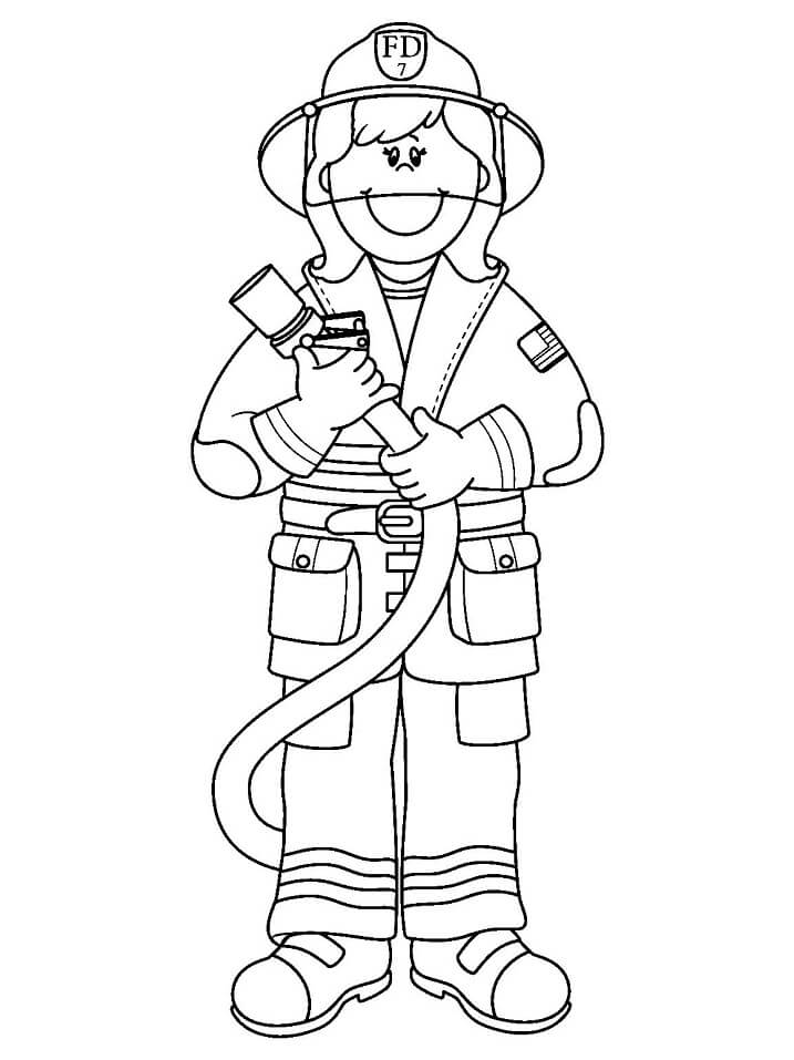 Fire Truck Coloring Page FREE Printable 17