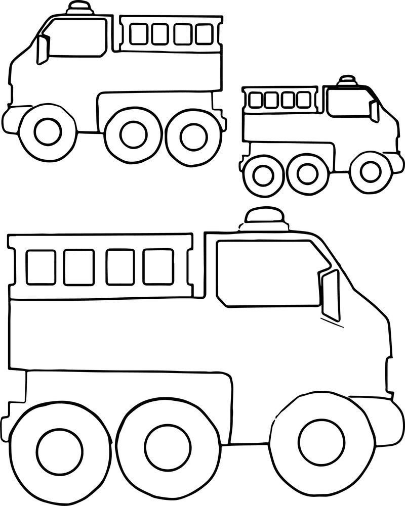 Fire Truck Coloring Page FREE Printable 21