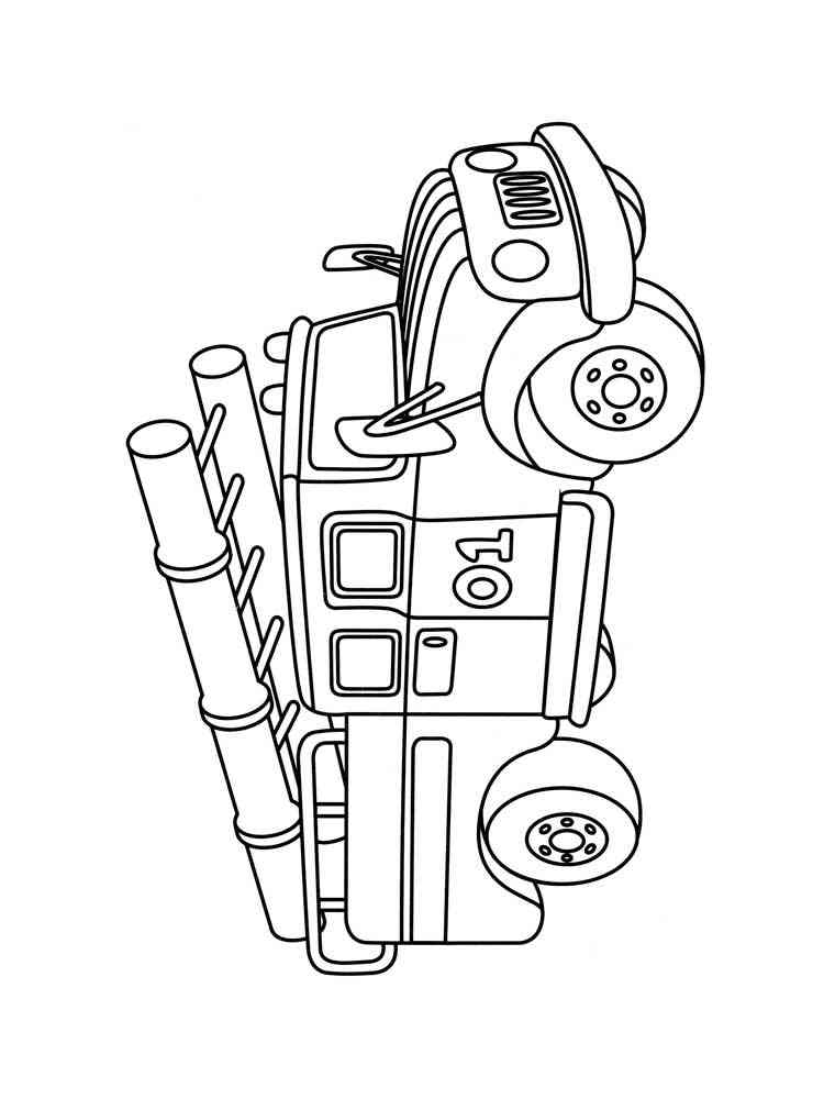 Fire Truck Coloring Page FREE Printable 29