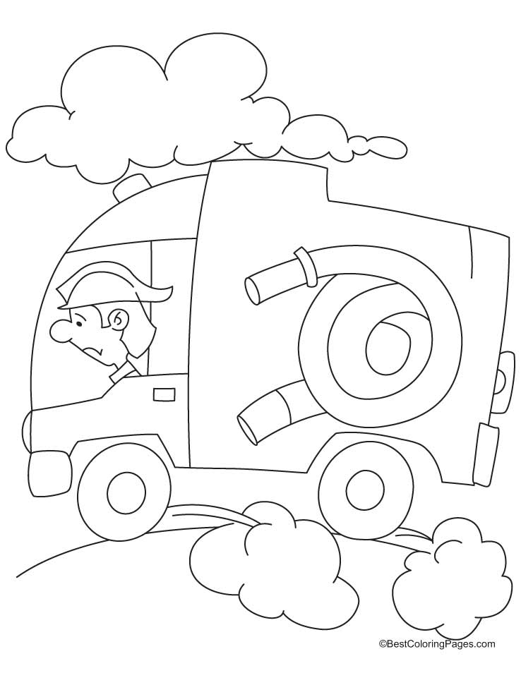 Fire Truck Coloring Page FREE Printable 31