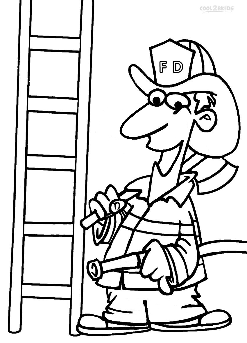 Fire Truck Coloring Page FREE Printable 33