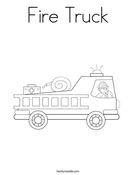 Fire Truck Coloring Page FREE Printable 35