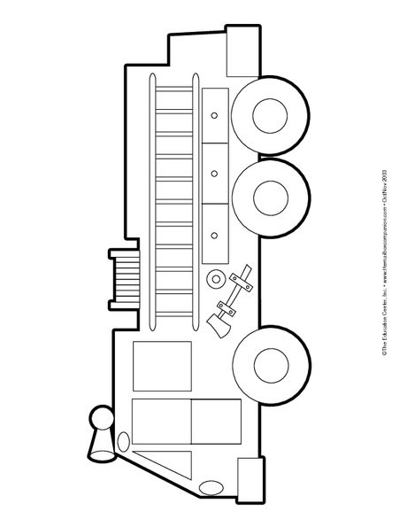 Fire Truck Coloring Page FREE Printable 39