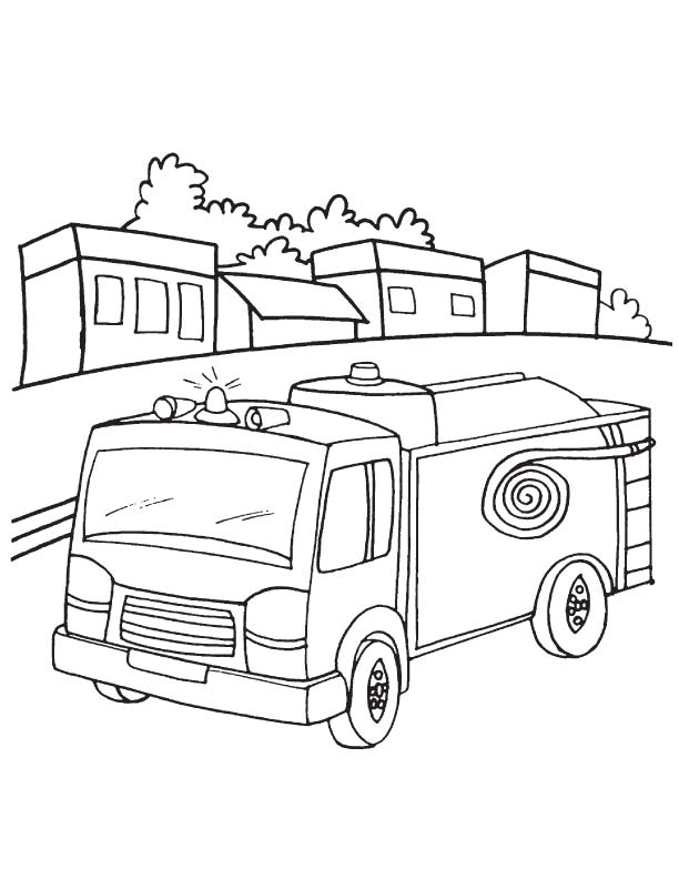 Fire Truck Coloring Page FREE Printable 40