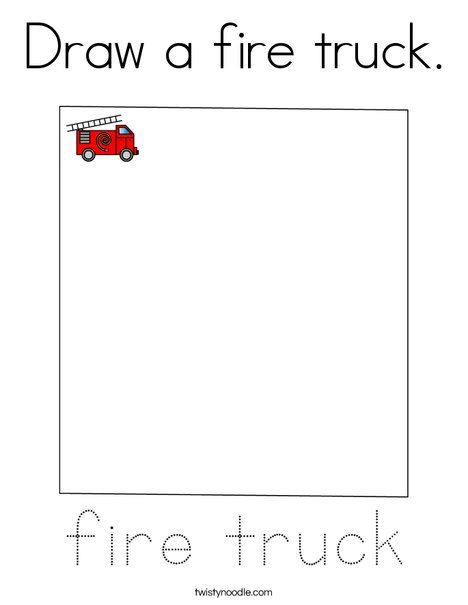 Fire Truck Coloring Page FREE Printable 47