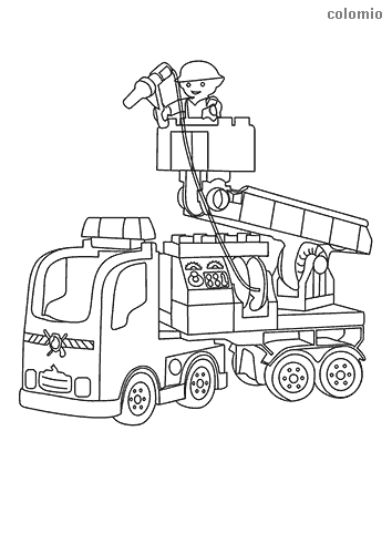 Fire Truck Coloring Page FREE Printable 52