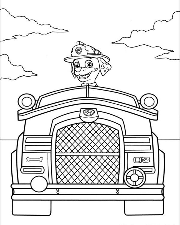 Fire Truck Coloring Page FREE Printable 61