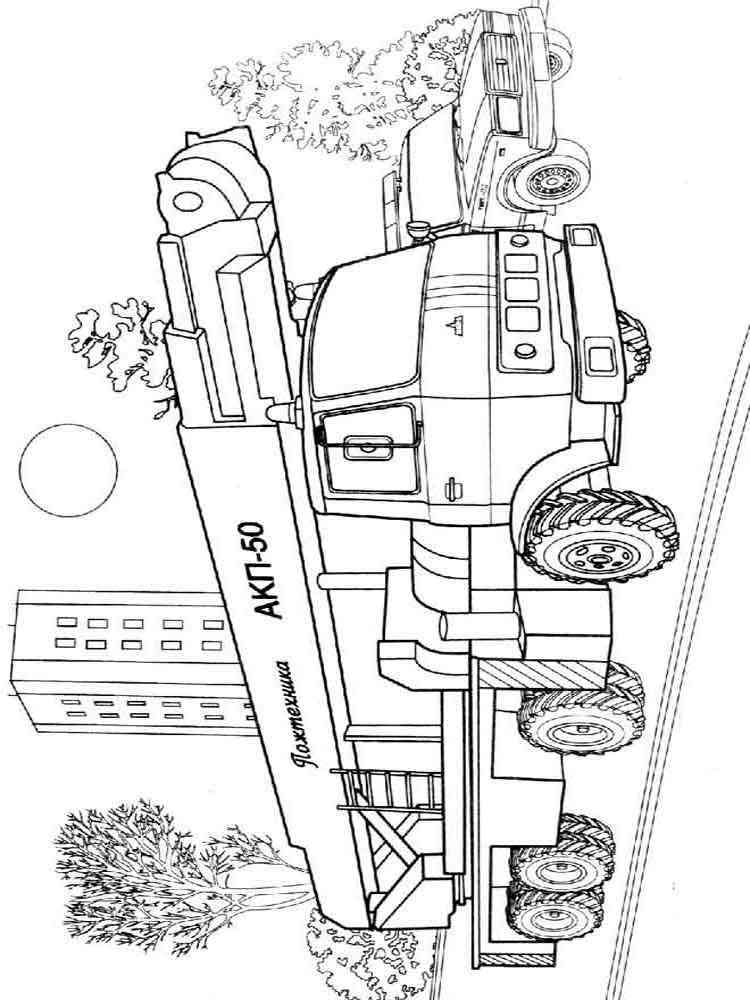 Fire Truck Coloring Page FREE Printable 66