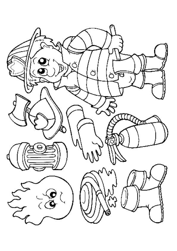 Fire Truck Coloring Page FREE Printable 7