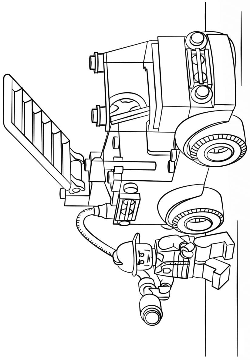 Fire Truck Coloring Page FREE Printable 75