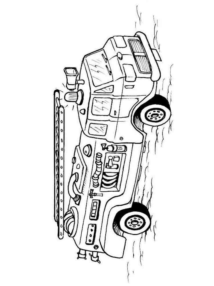 Fire Truck Coloring Page FREE Printable 76