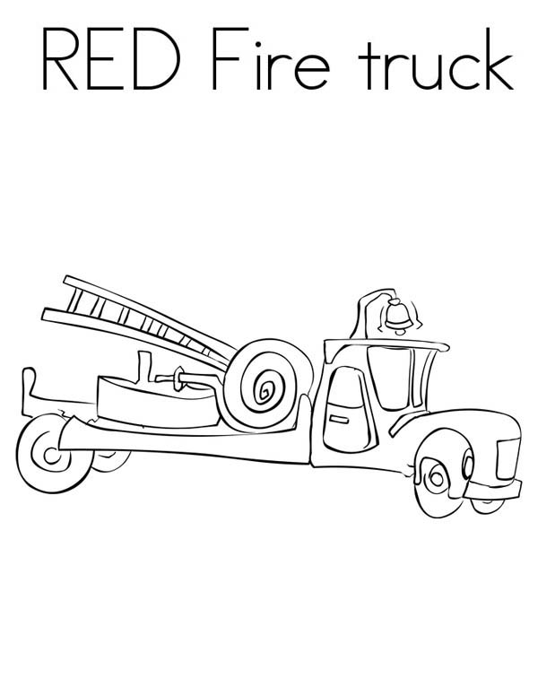 Fire Truck Coloring Page FREE Printable 77