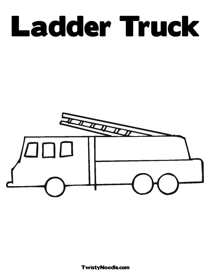 Fire Truck Coloring Page FREE Printable 95