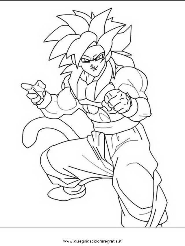 Goku Super Saiyan Coloring Pages Free Printable 101