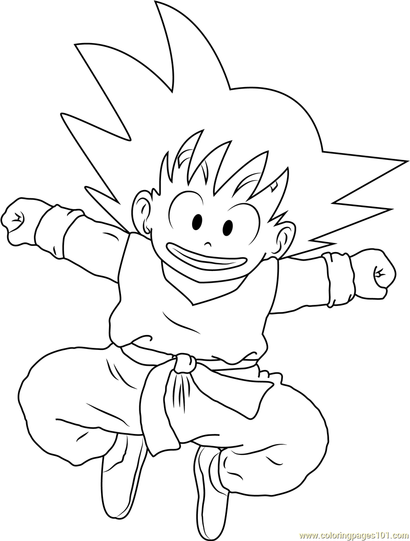 Goku Super Saiyan Coloring Pages Free Printable 118