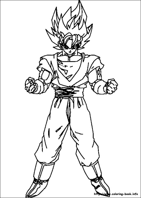 Goku Super Saiyan Coloring Pages Free Printable 14