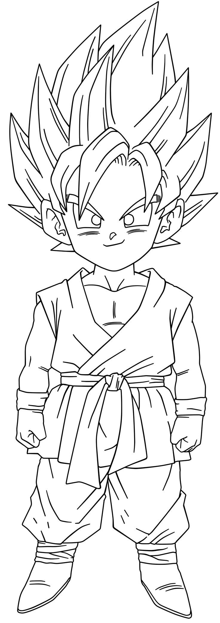 Goku Super Saiyan Coloring Pages Free Printable 20