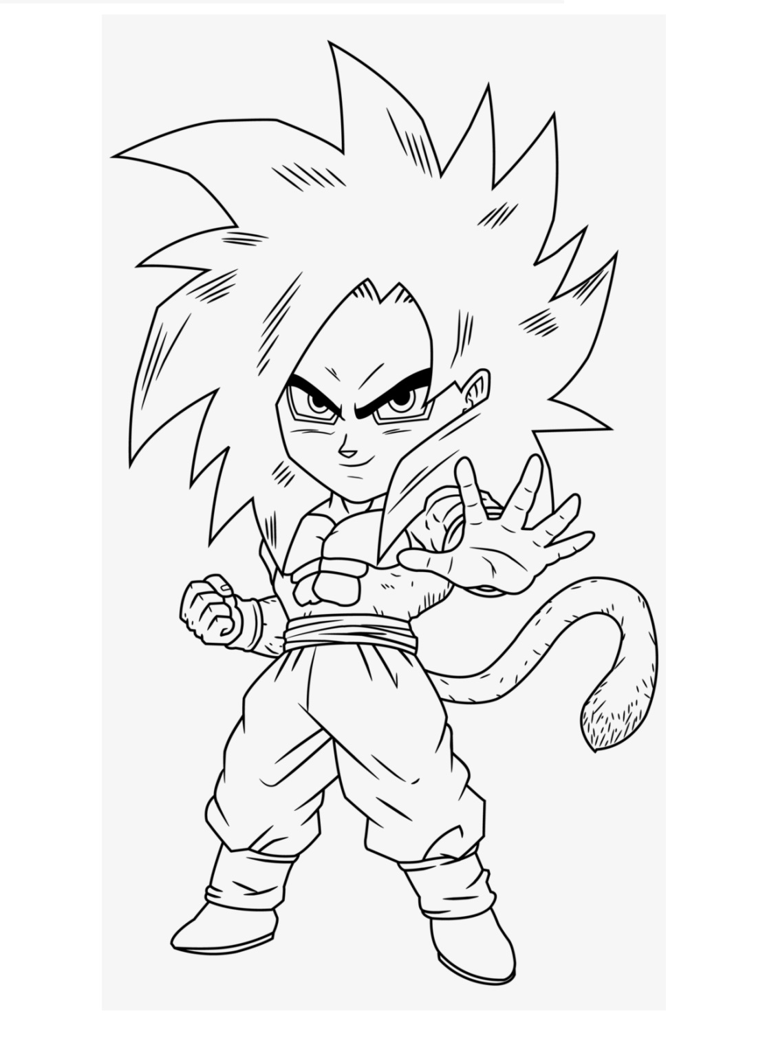 Goku Super Saiyan Coloring Pages Free Printable 21