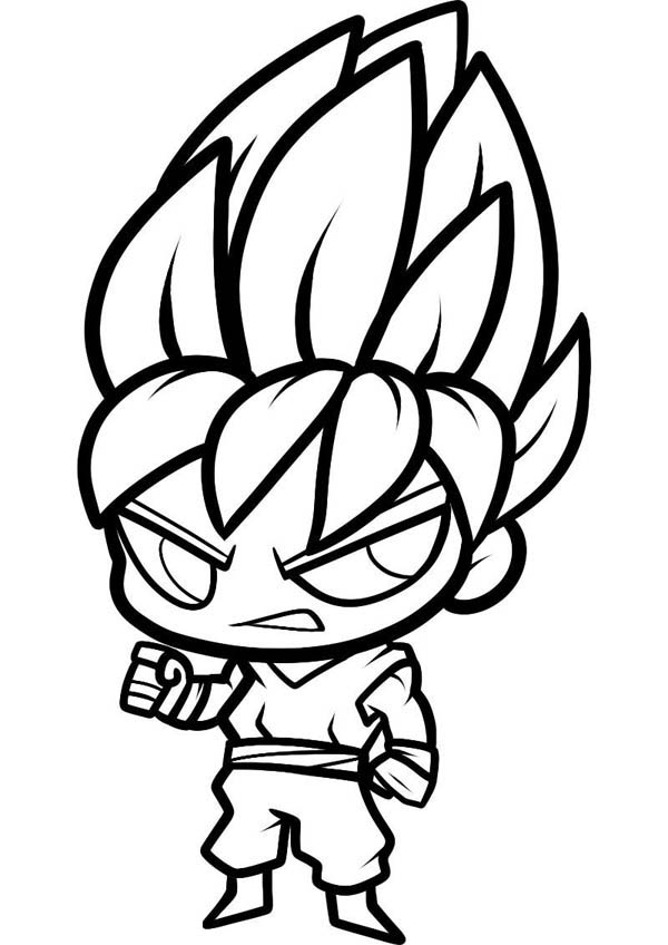 Goku Super Saiyan Coloring Pages Free Printable 23