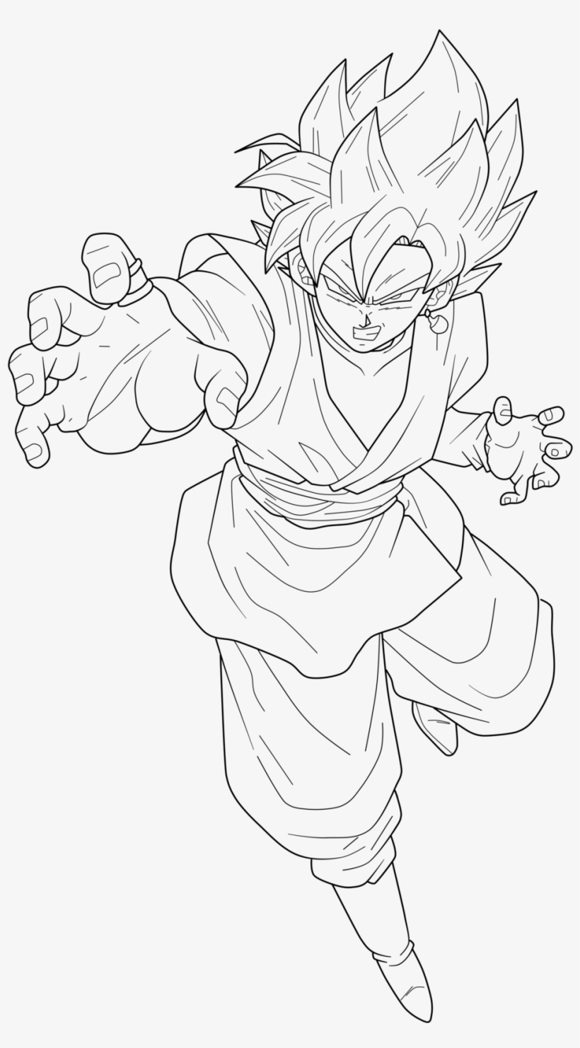 Goku Super Saiyan Coloring Pages Free Printable 33