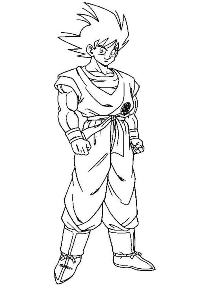 Goku Super Saiyan Coloring Pages Free Printable 54