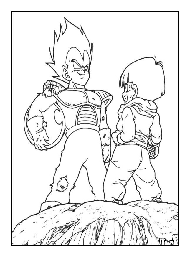 Goku Super Saiyan Coloring Pages Free Printable 55