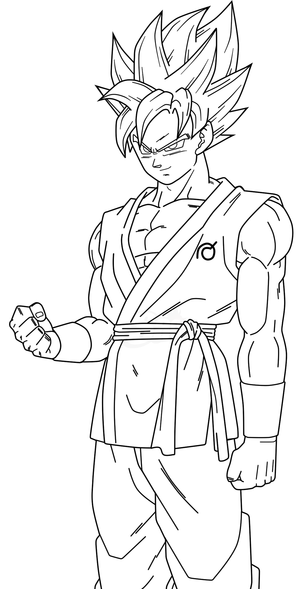 Goku Super Saiyan Coloring Pages Free Printable 57