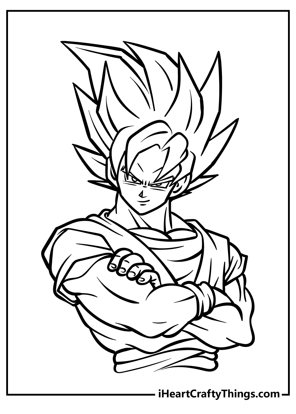 Goku Super Saiyan Coloring Pages Free Printable 6