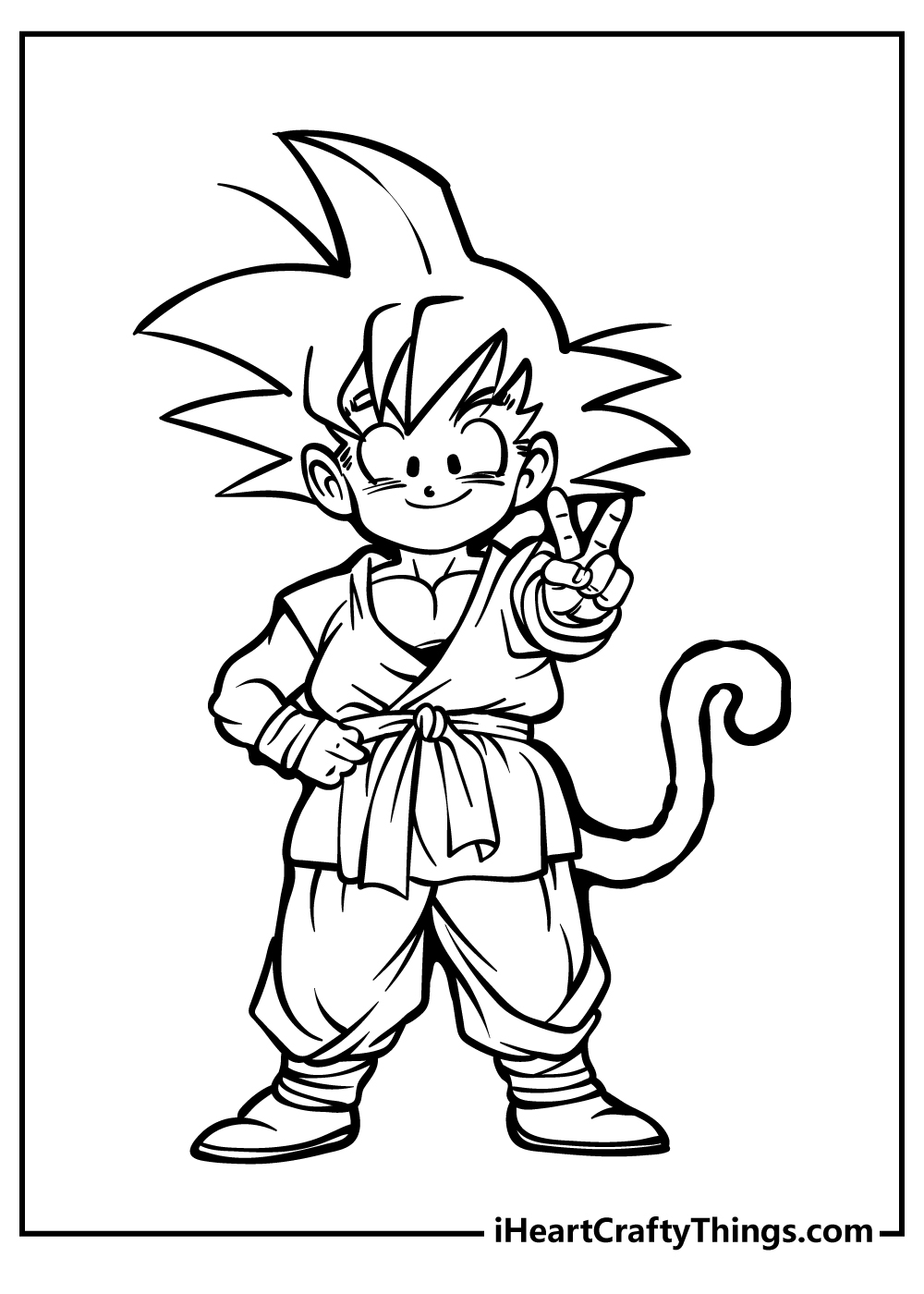 Goku Super Saiyan Coloring Pages Free Printable 67