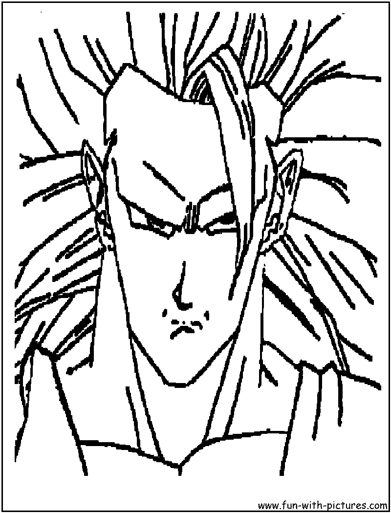 Goku Super Saiyan Coloring Pages Free Printable 71