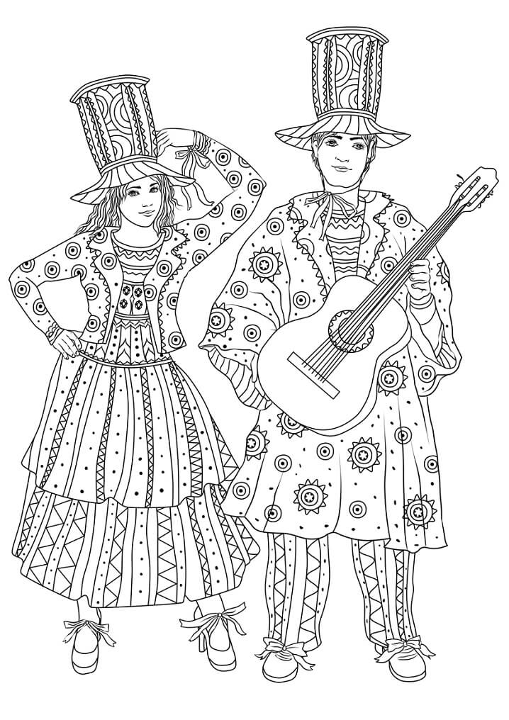 Mardi Gras Coloring Pages FREE Printable 10