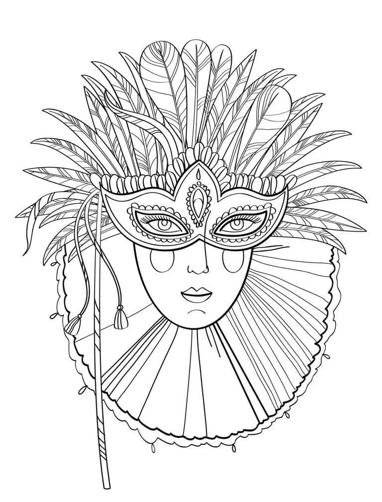 Mardi Gras Coloring Pages FREE Printable 11