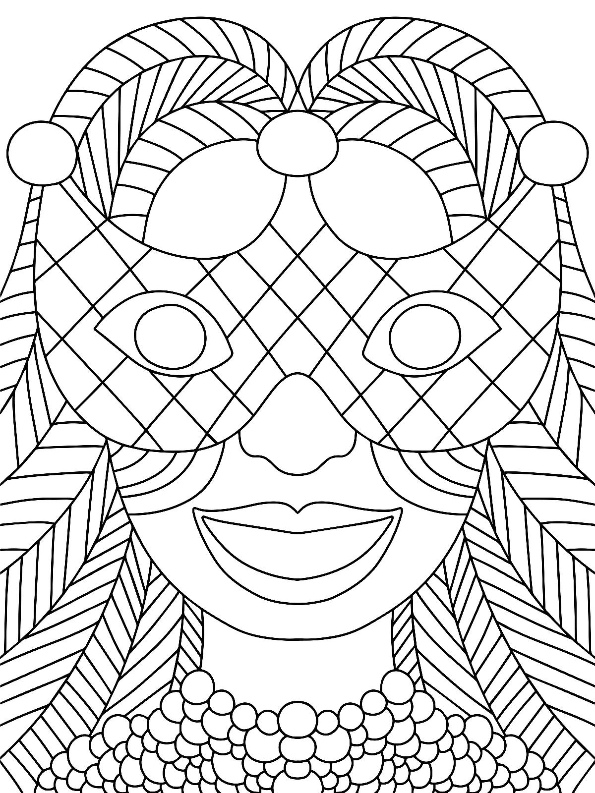 Mardi Gras Coloring Pages FREE Printable 18